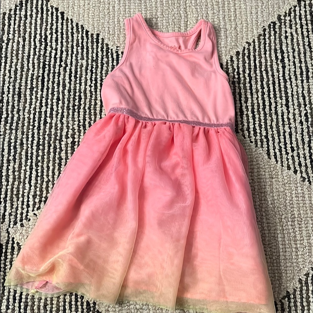 Pink Ombre Sleeveless Dress